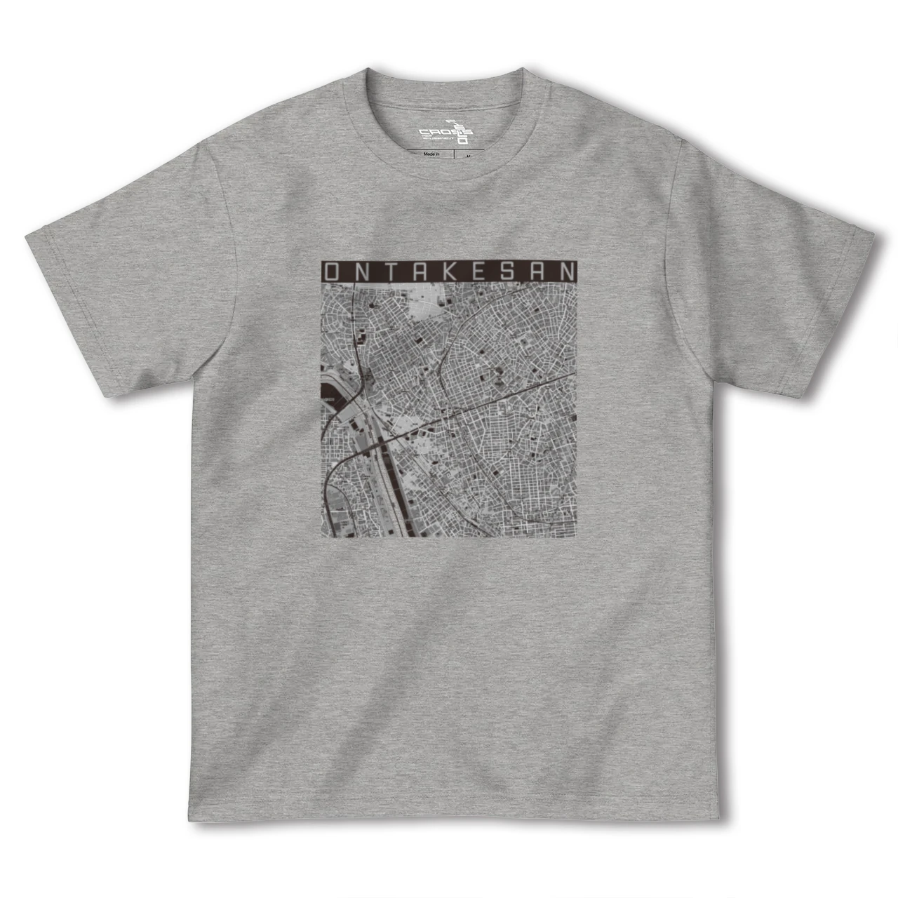 【御嶽山(東京都)】地図柄ヘビーウェイトTシャツ