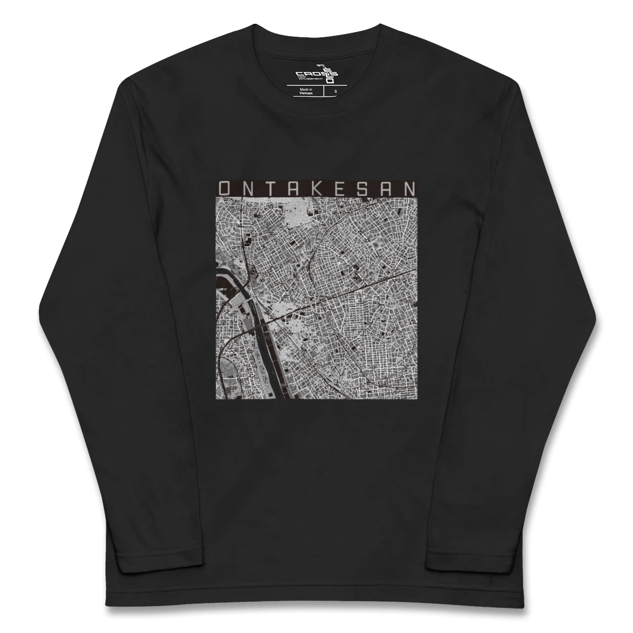 【御嶽山(東京都)】地図柄ロングスリーブTシャツ