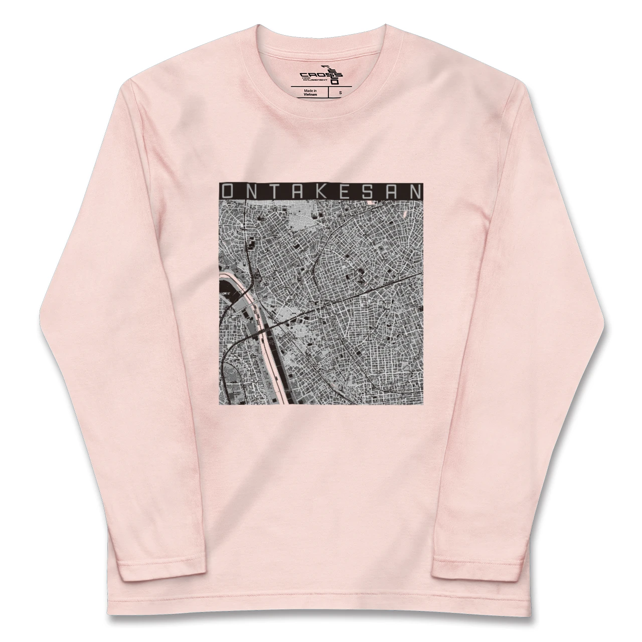 【御嶽山(東京都)】地図柄ロングスリーブTシャツ
