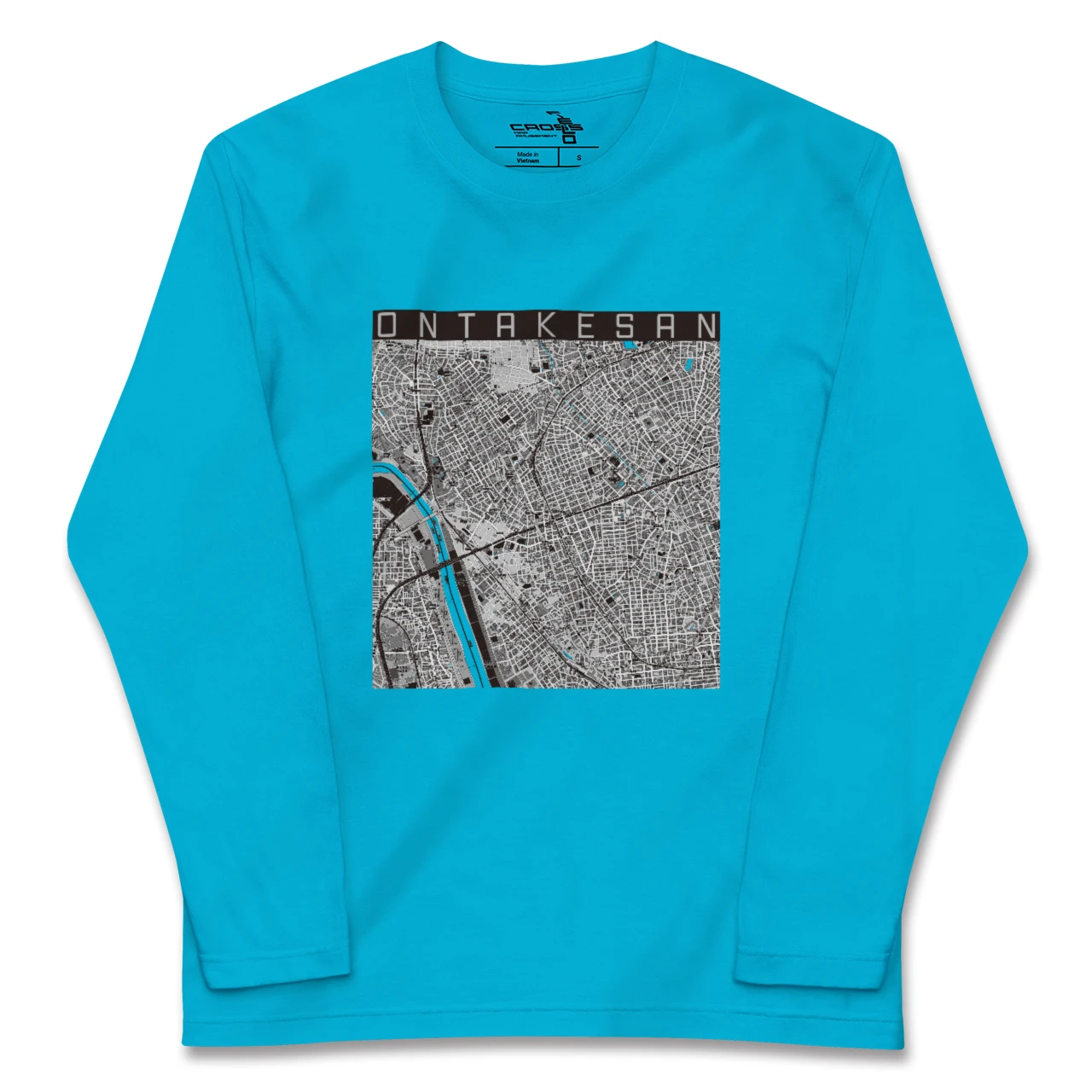 【御嶽山(東京都)】地図柄ロングスリーブTシャツ