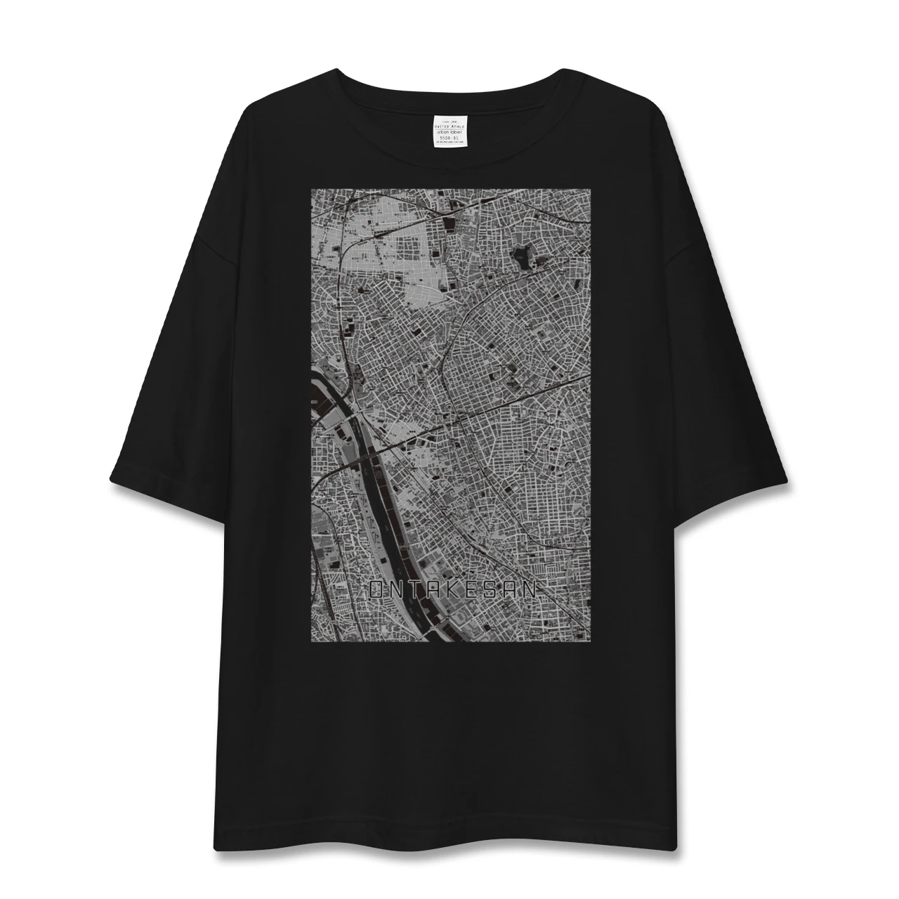 【御嶽山(東京都)】地図柄ビッグシルエットTシャツ