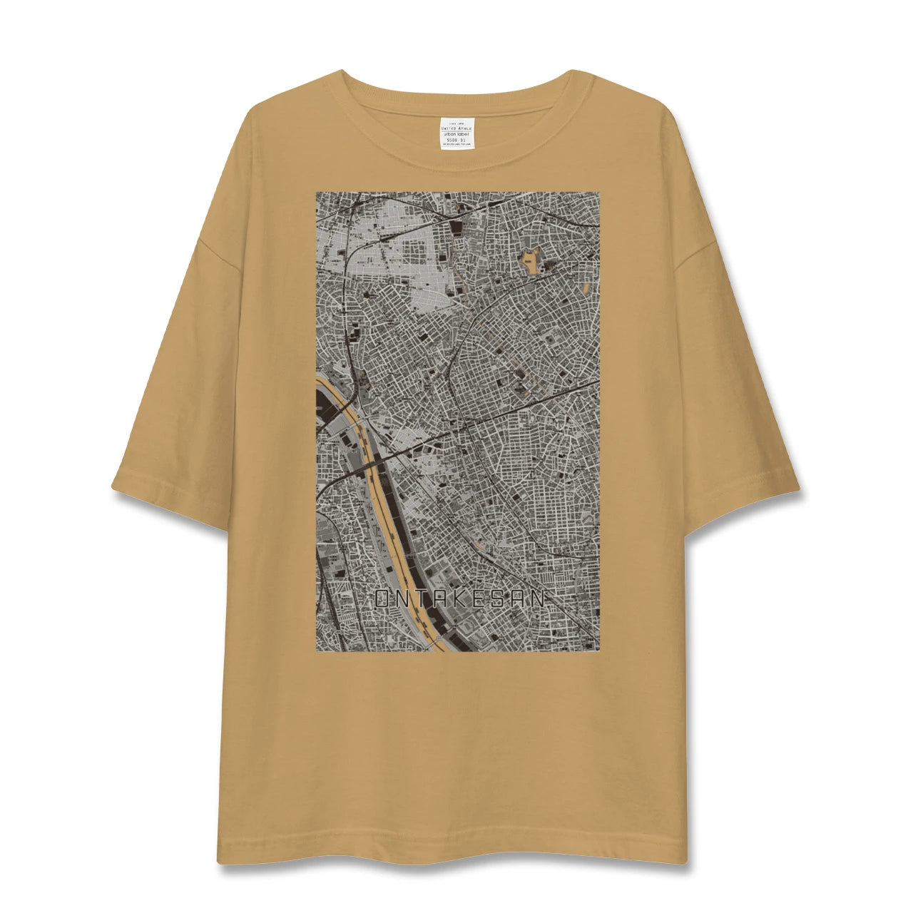 【御嶽山(東京都)】地図柄ビッグシルエットTシャツ