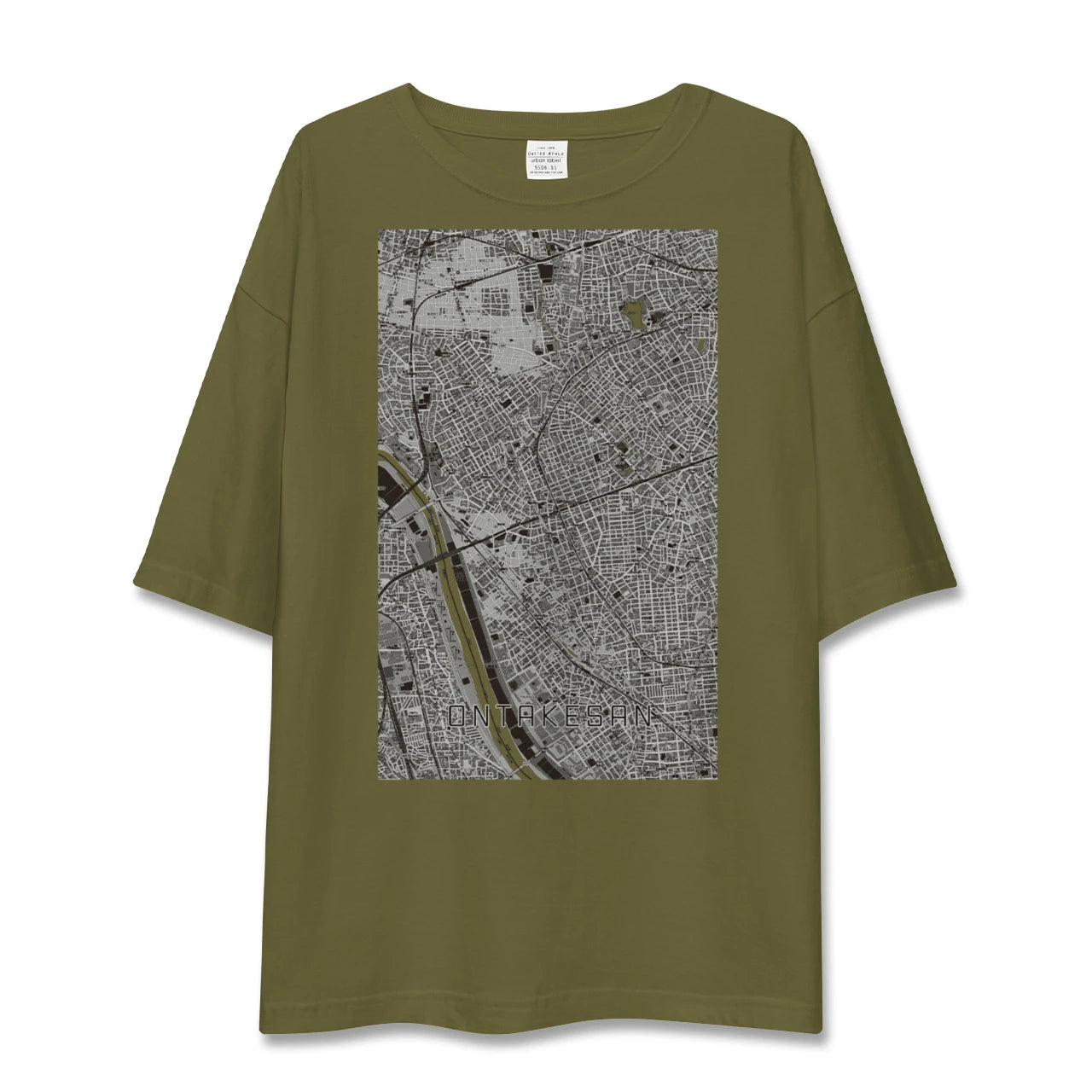 【御嶽山(東京都)】地図柄ビッグシルエットTシャツ