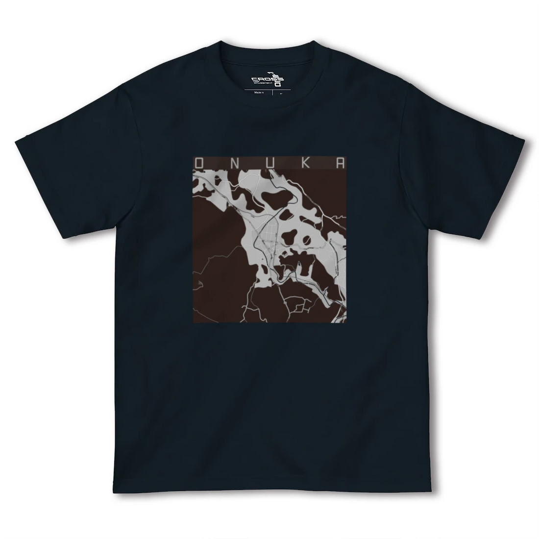 【小奴可(広島県)】地図柄ヘビーウェイトTシャツ