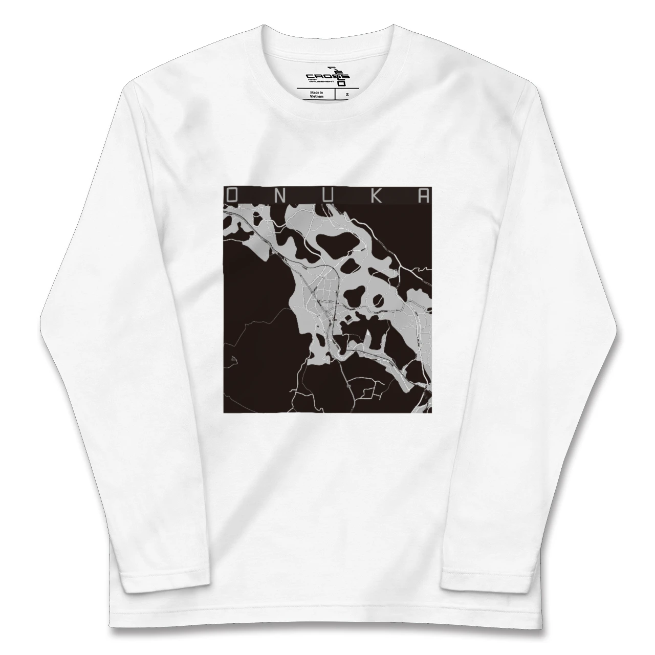 【小奴可(広島県)】地図柄ロングスリーブTシャツ