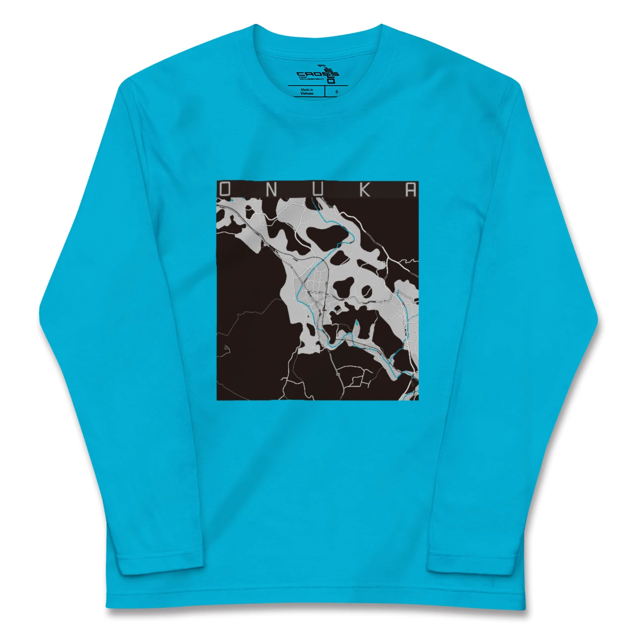 【小奴可(広島県)】地図柄ロングスリーブTシャツ