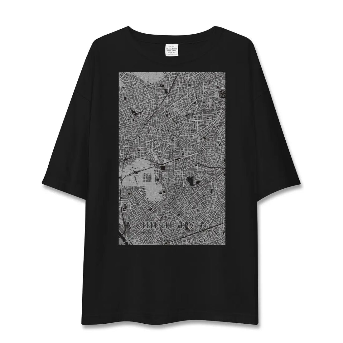 【大岡山(東京都)】地図柄ビッグシルエットTシャツ