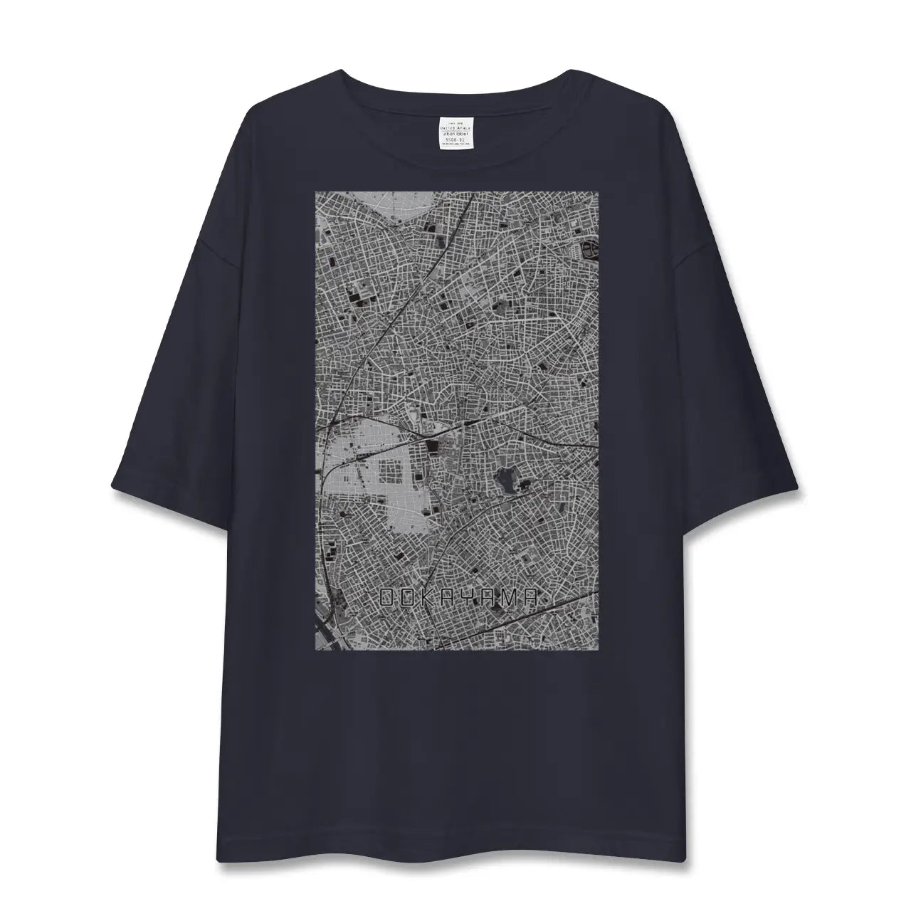 【大岡山(東京都)】地図柄ビッグシルエットTシャツ