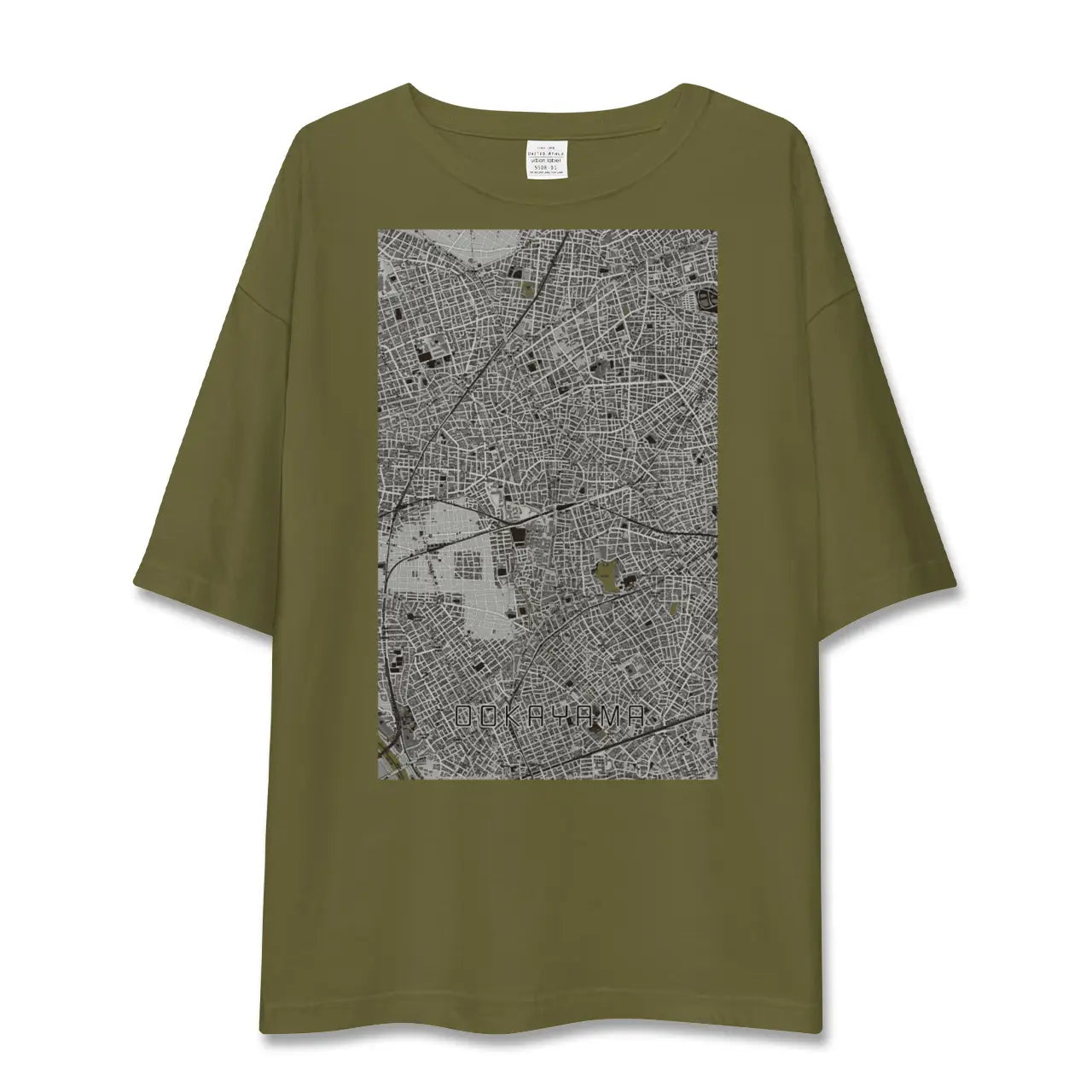 【大岡山(東京都)】地図柄ビッグシルエットTシャツ