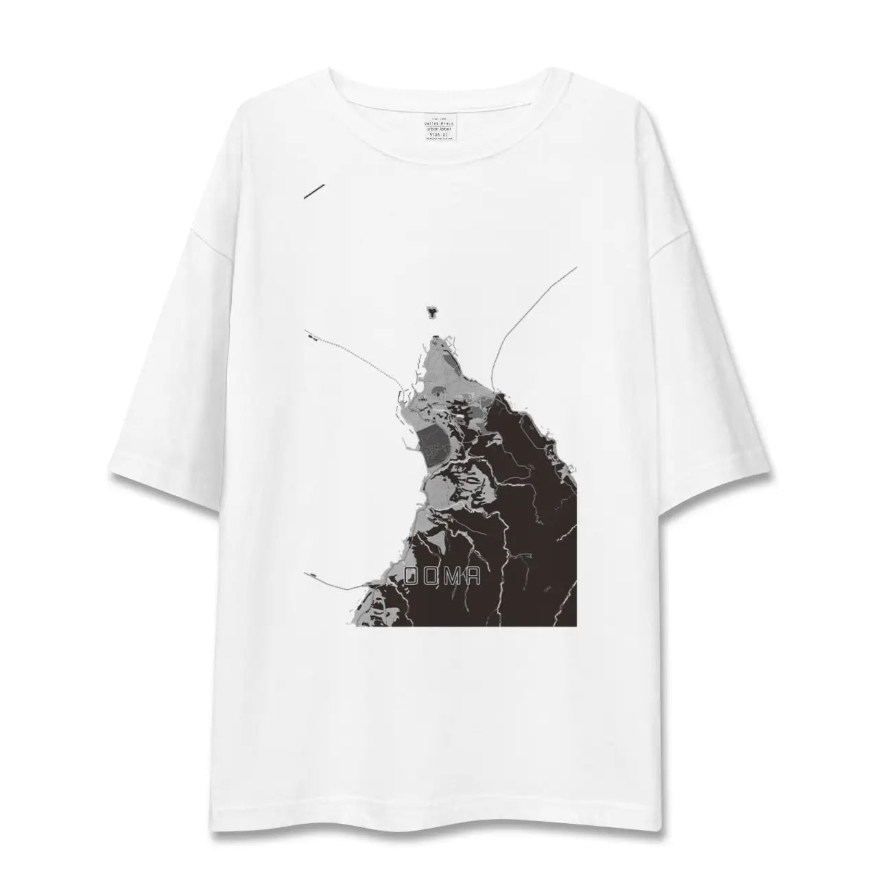 【大間(青森県)】地図柄ビッグシルエットTシャツ