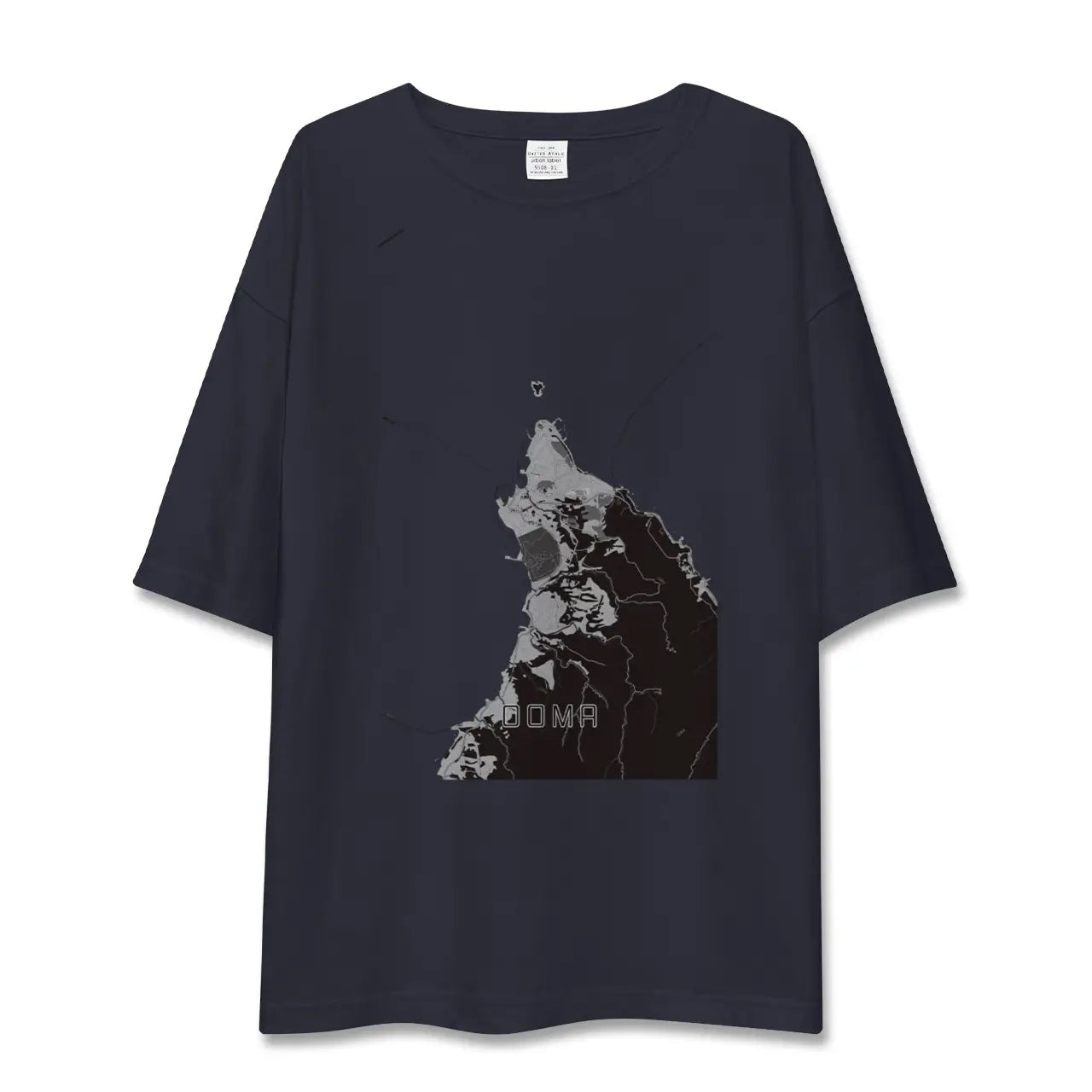 【大間(青森県)】地図柄ビッグシルエットTシャツ