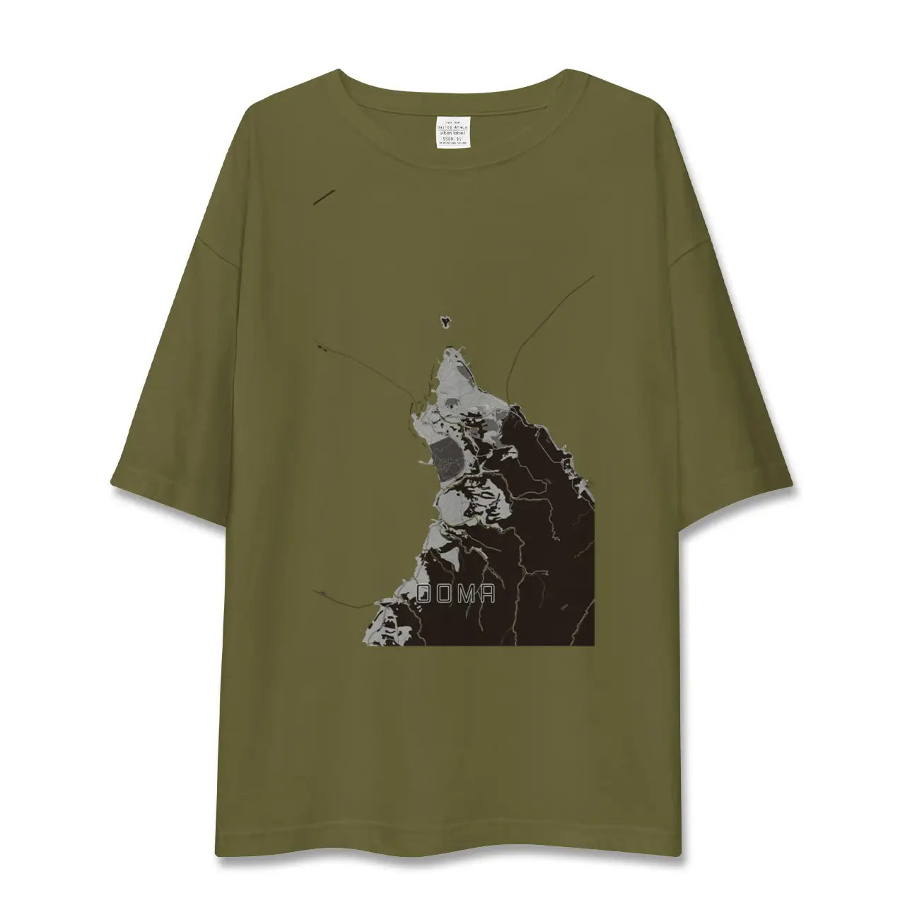 【大間(青森県)】地図柄ビッグシルエットTシャツ