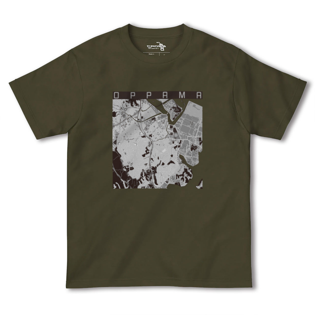【追浜(神奈川県)】地図柄ヘビーウェイトTシャツ