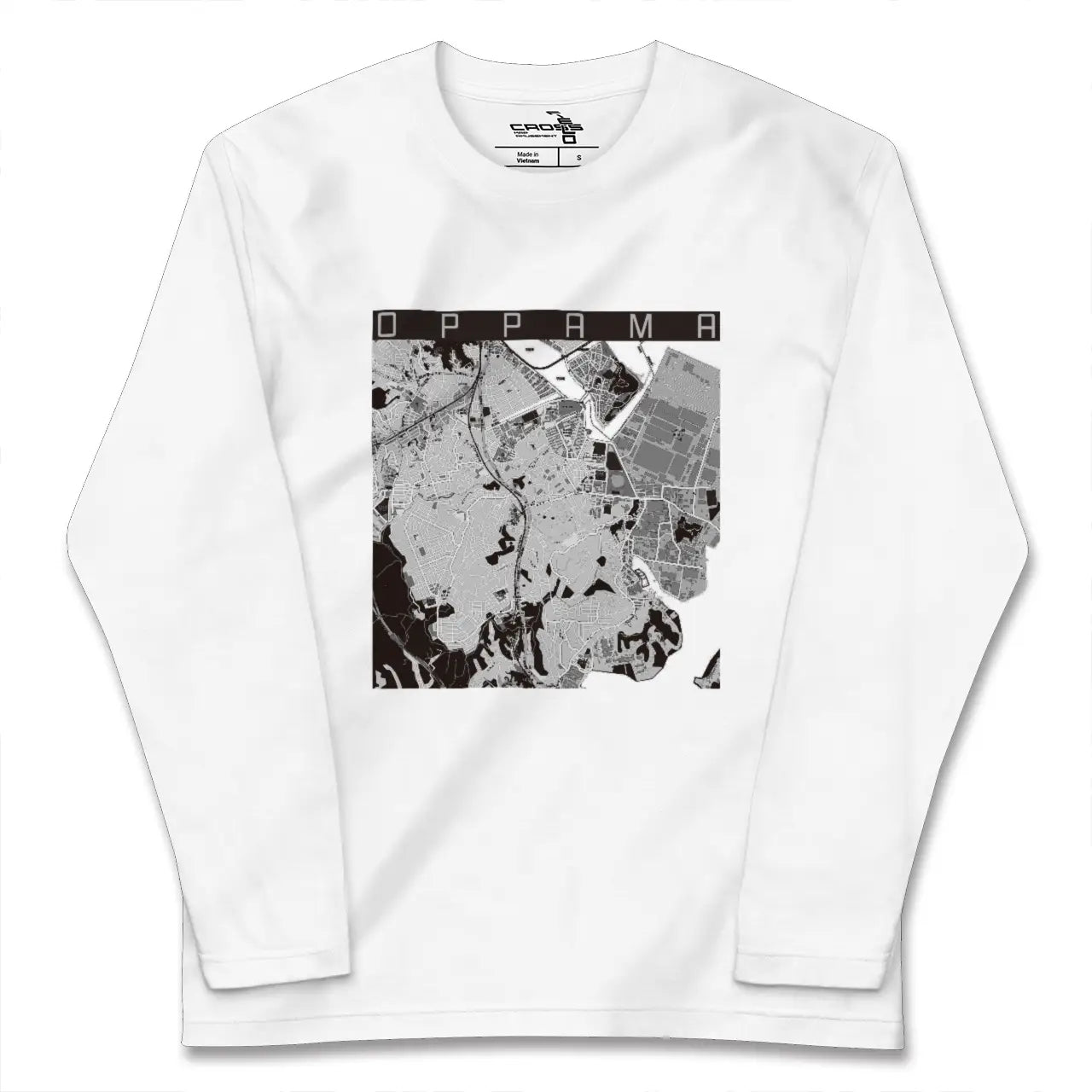 【追浜(神奈川県)】地図柄ロングスリーブTシャツ