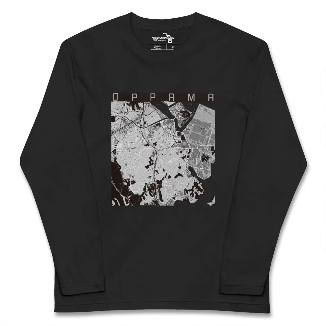 【追浜(神奈川県)】地図柄ロングスリーブTシャツ