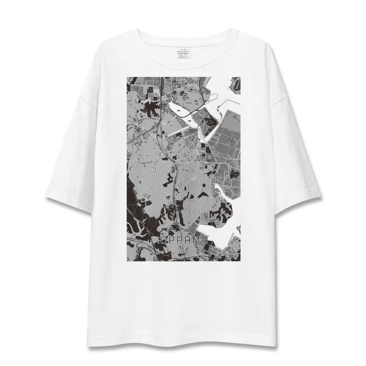【追浜(神奈川県)】地図柄ビッグシルエットTシャツ