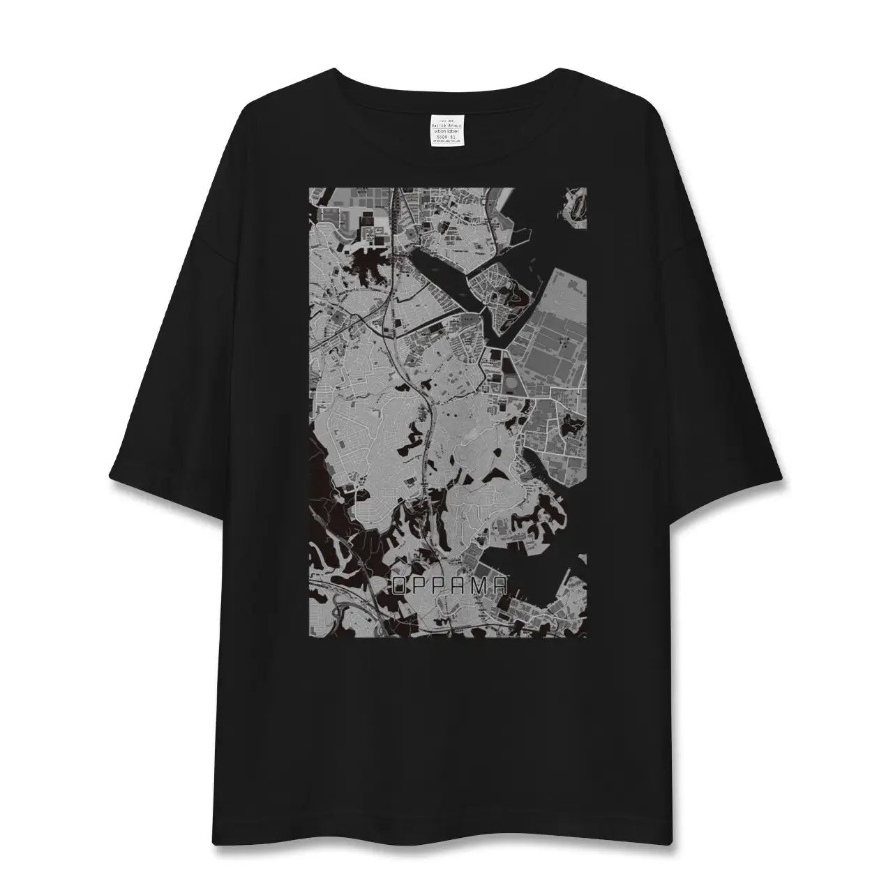 【追浜(神奈川県)】地図柄ビッグシルエットTシャツ