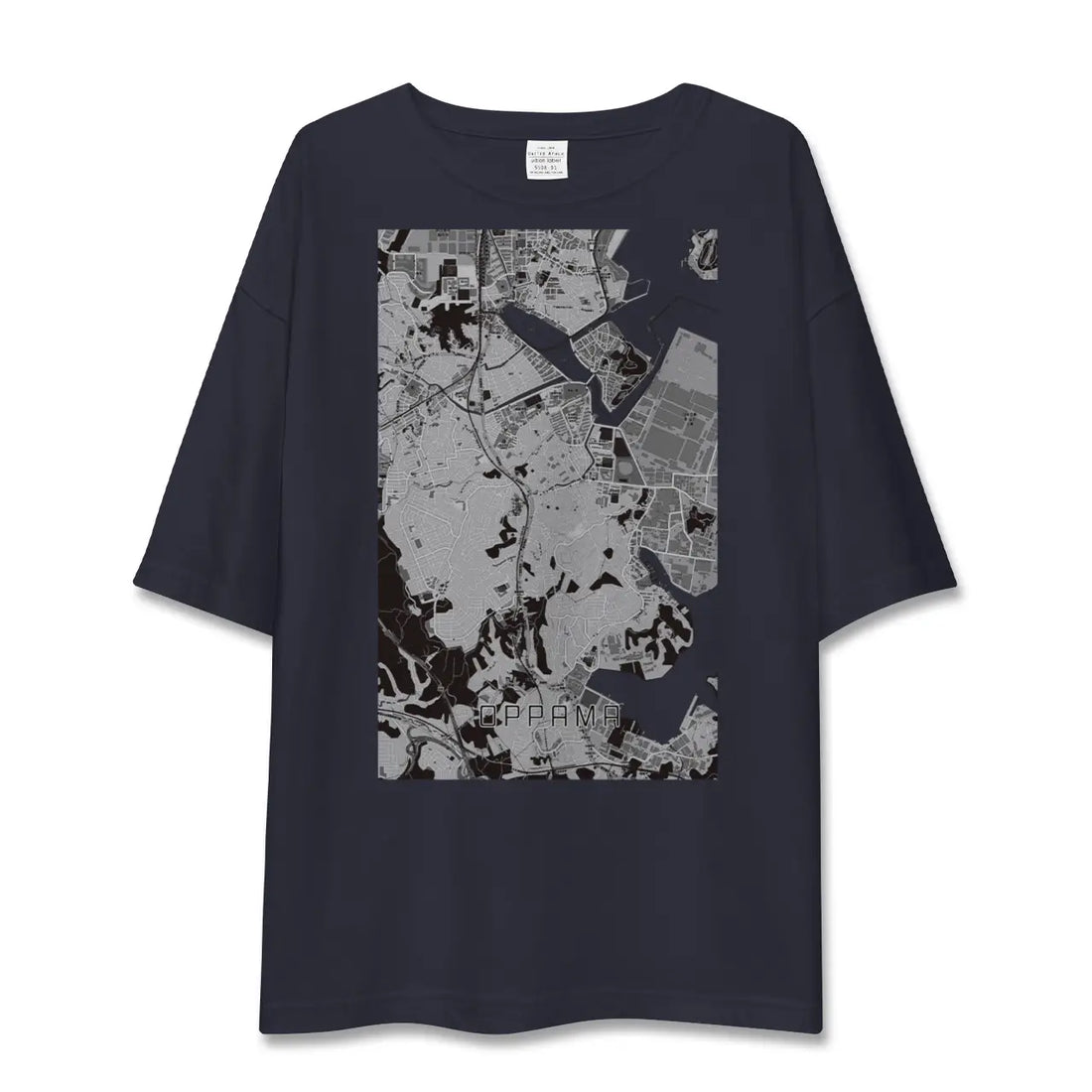 【追浜(神奈川県)】地図柄ビッグシルエットTシャツ