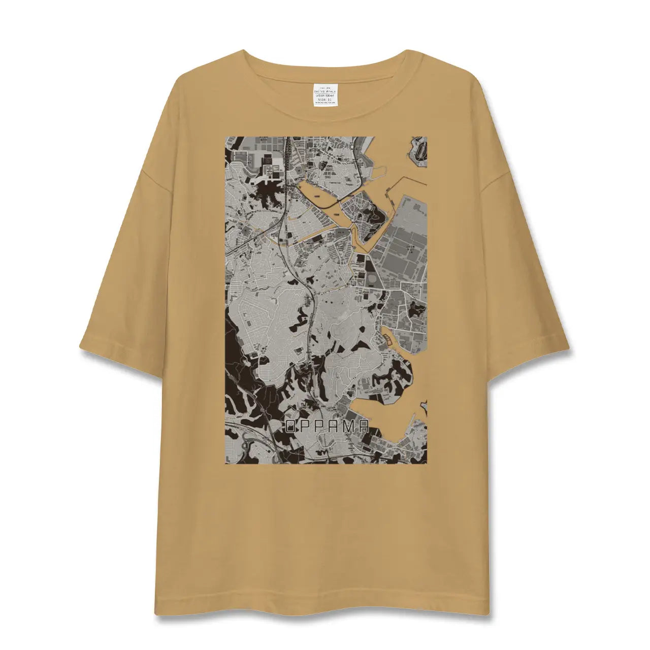 【追浜(神奈川県)】地図柄ビッグシルエットTシャツ