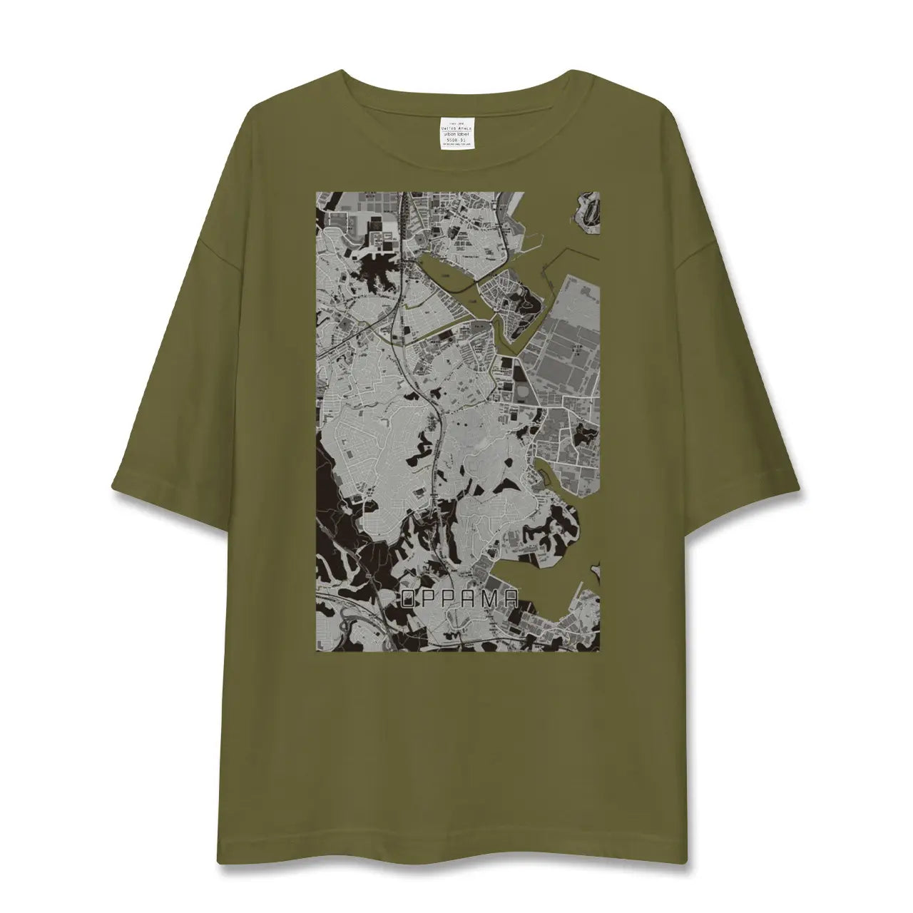 【追浜(神奈川県)】地図柄ビッグシルエットTシャツ