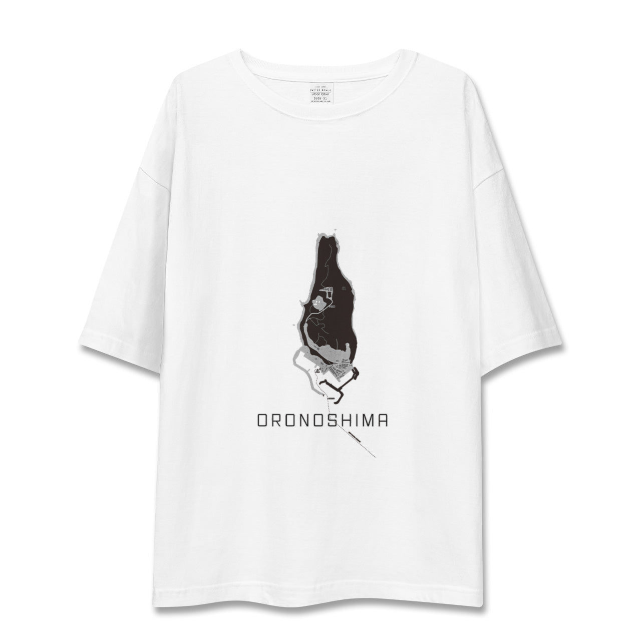 【小呂島(福岡県)】地図柄ビッグシルエットTシャツ