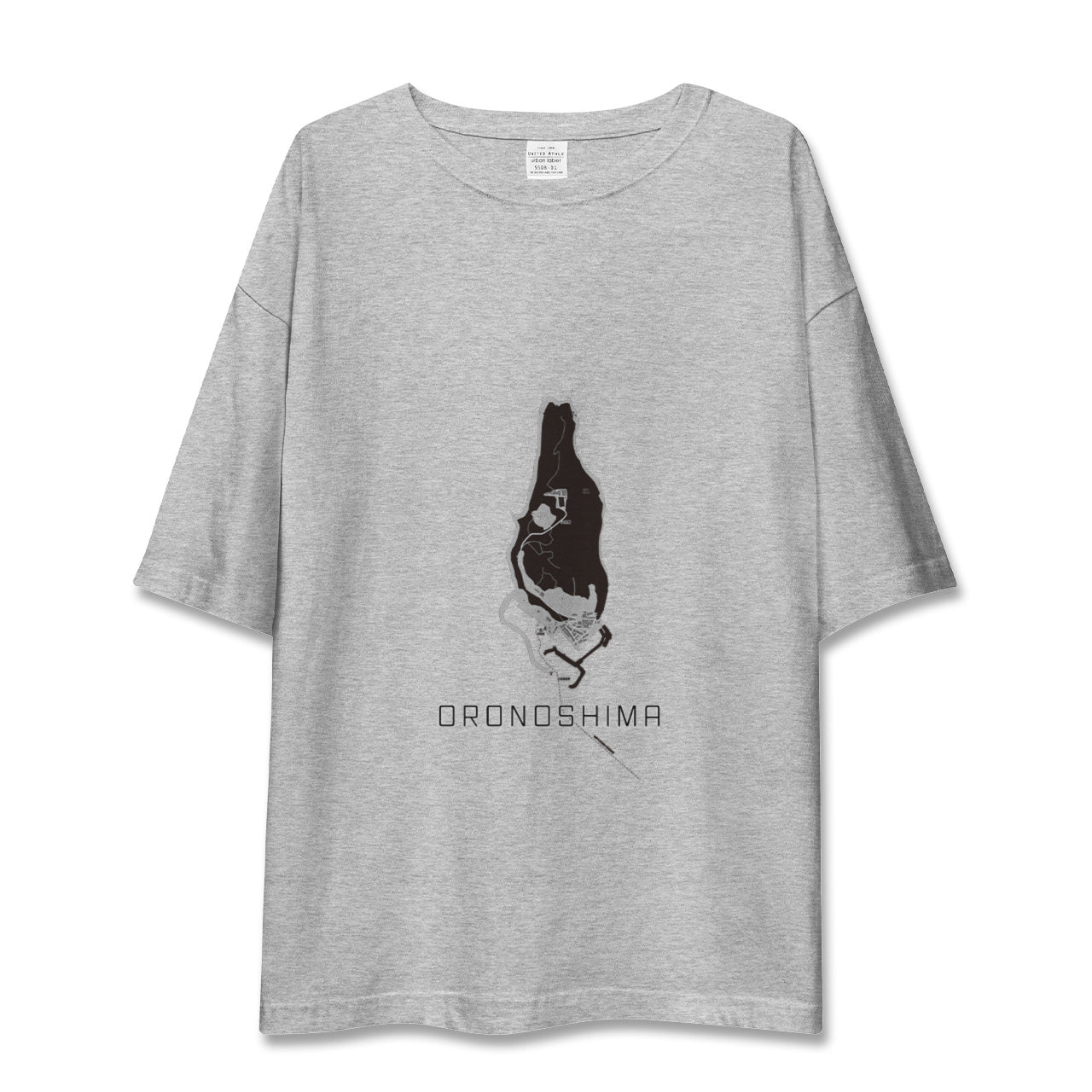 【小呂島(福岡県)】地図柄ビッグシルエットTシャツ