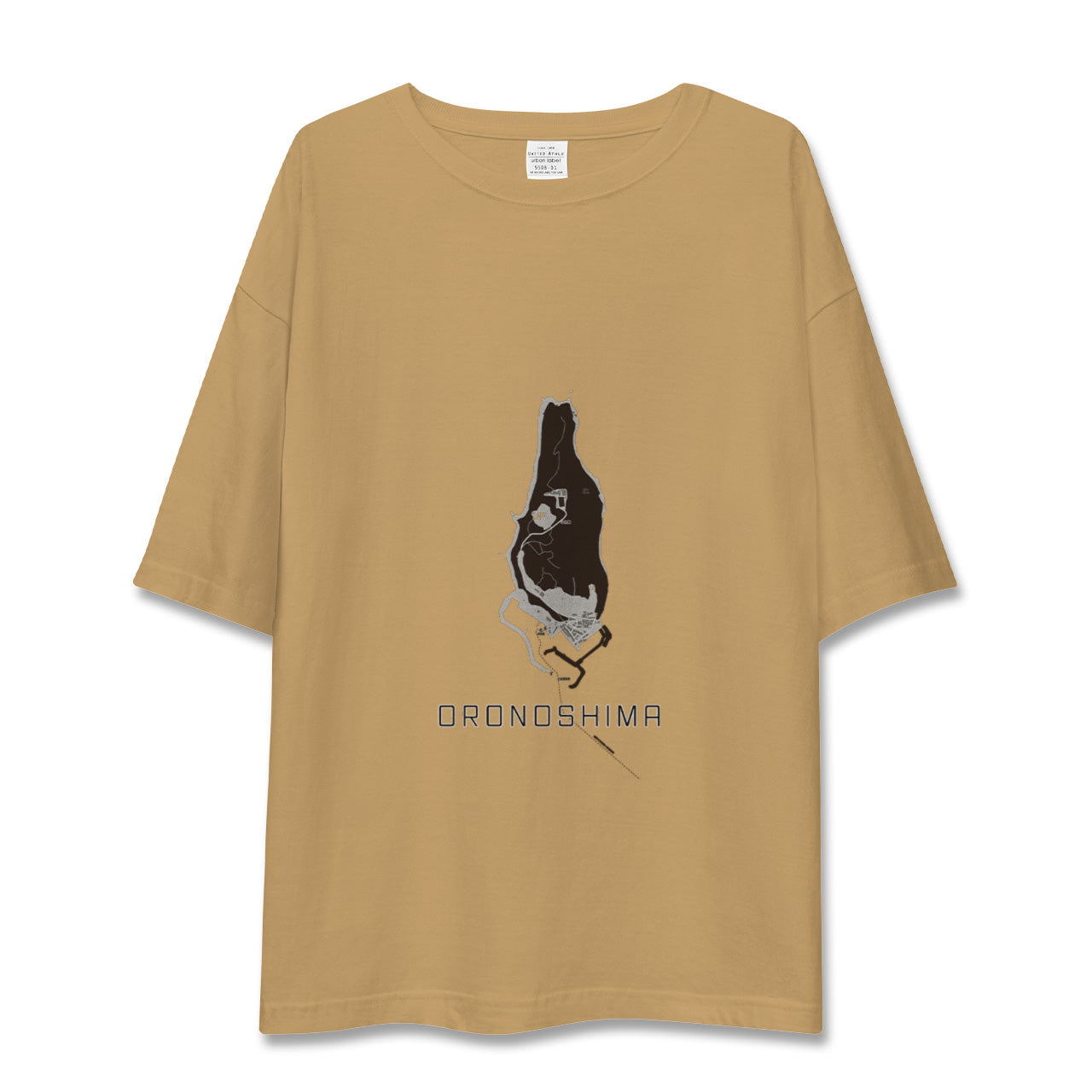 【小呂島(福岡県)】地図柄ビッグシルエットTシャツ