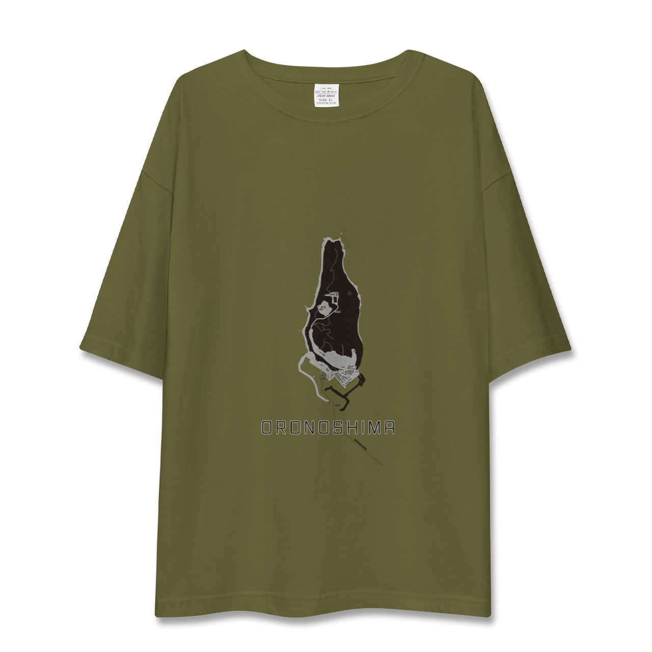 【小呂島(福岡県)】地図柄ビッグシルエットTシャツ