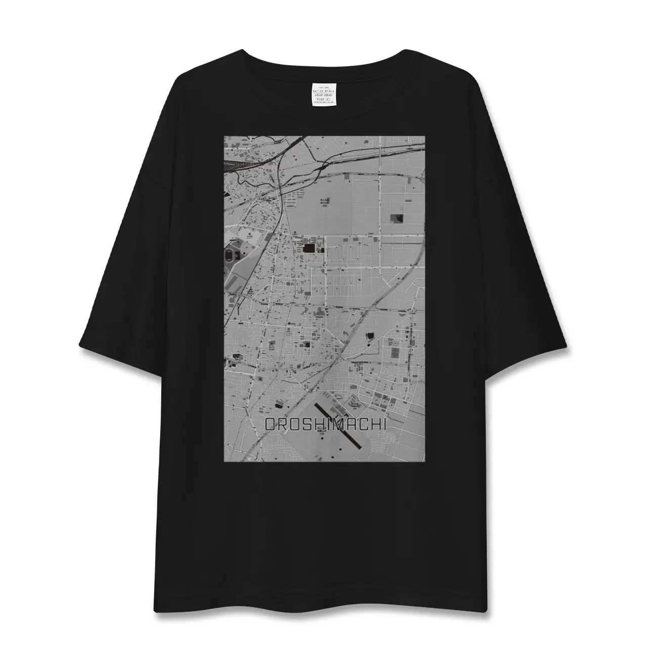 【卸町(宮城県)】地図柄ビッグシルエットTシャツ