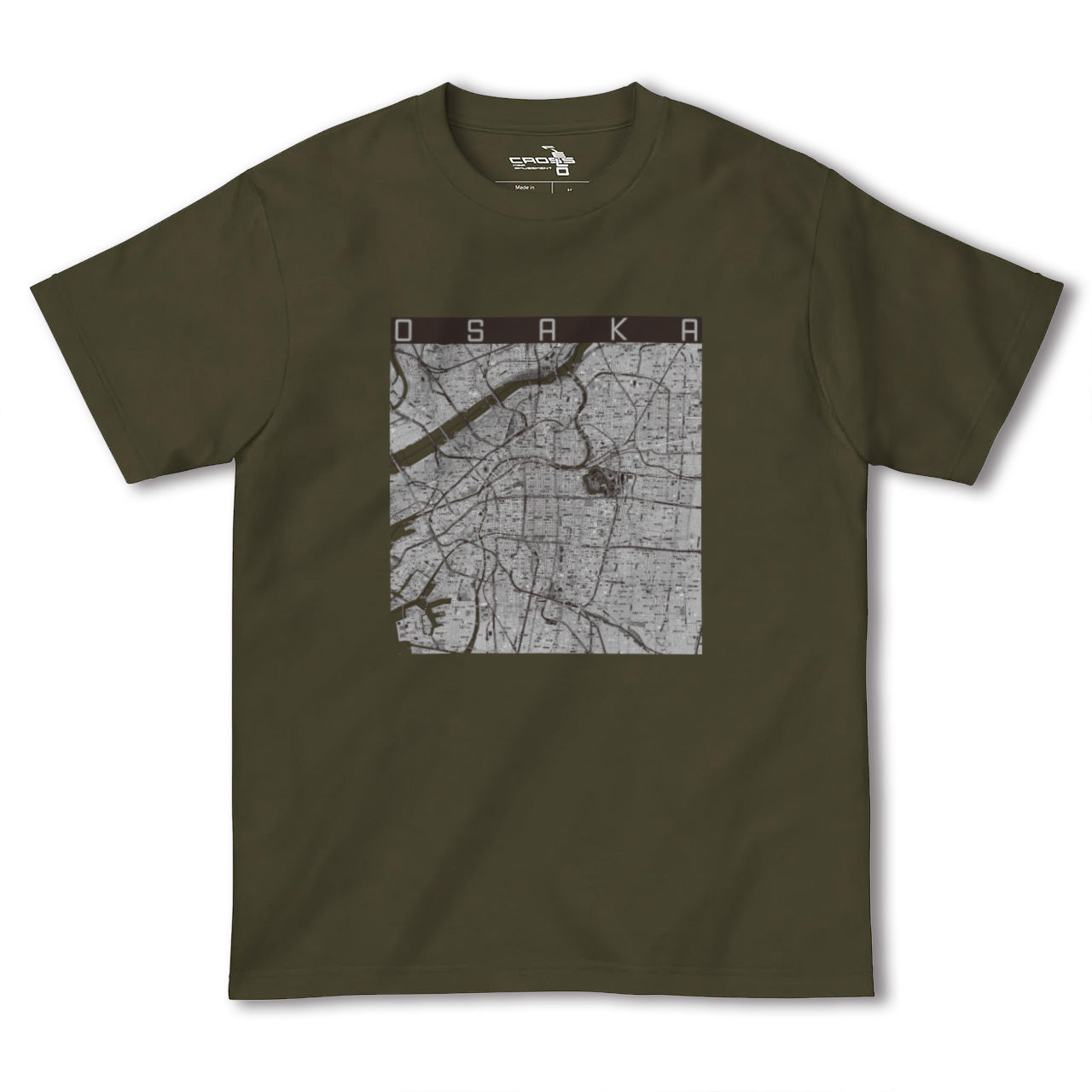 【大阪(大阪府)】地図柄ヘビーウェイトTシャツ