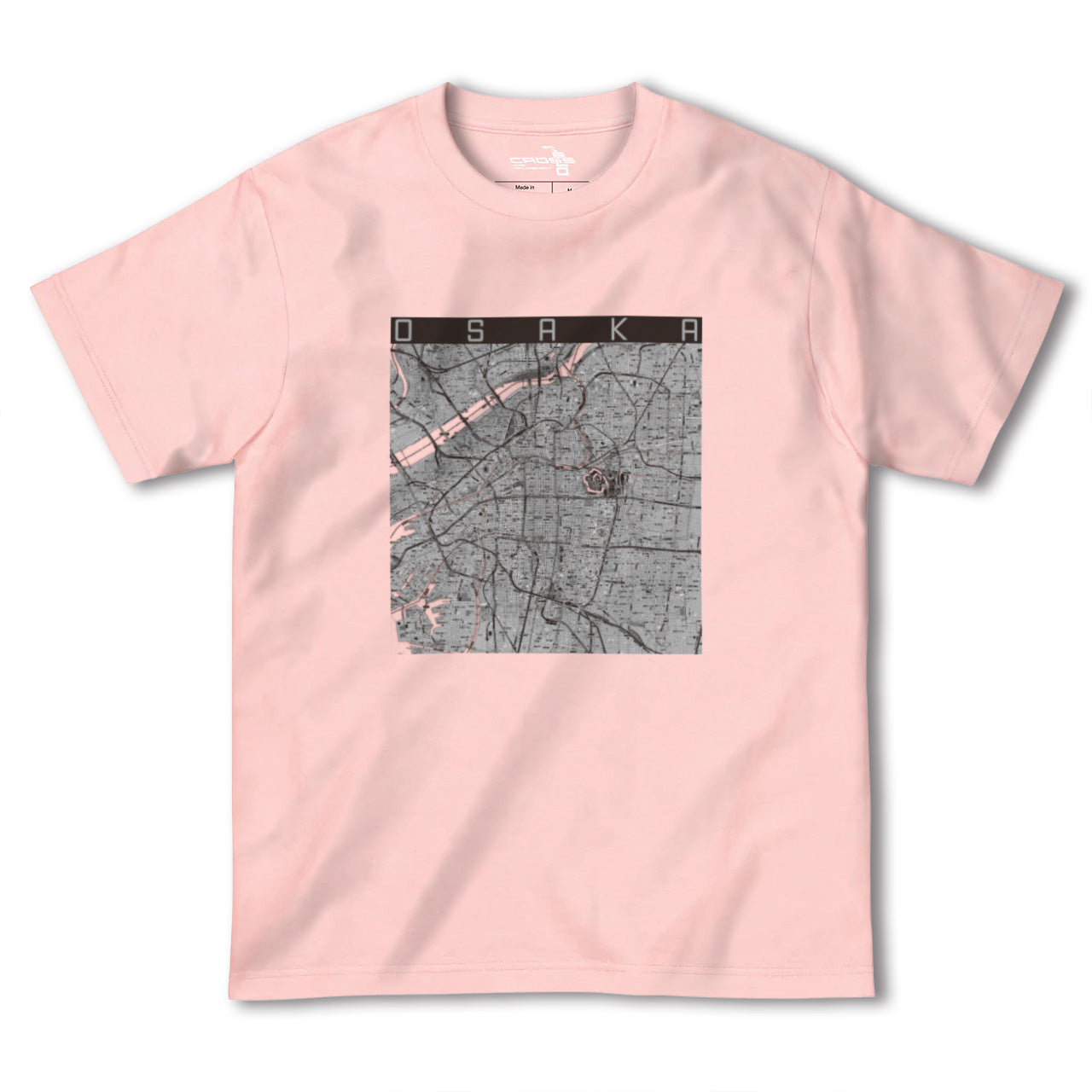 【大阪(大阪府)】地図柄ヘビーウェイトTシャツ
