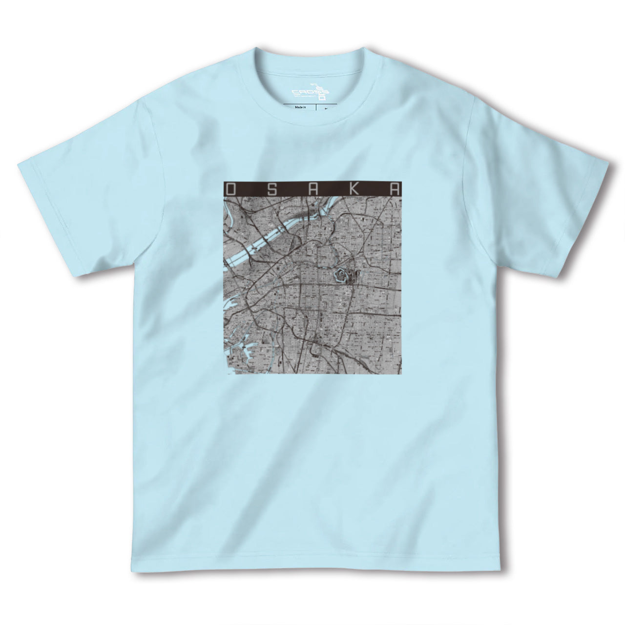 【大阪(大阪府)】地図柄ヘビーウェイトTシャツ