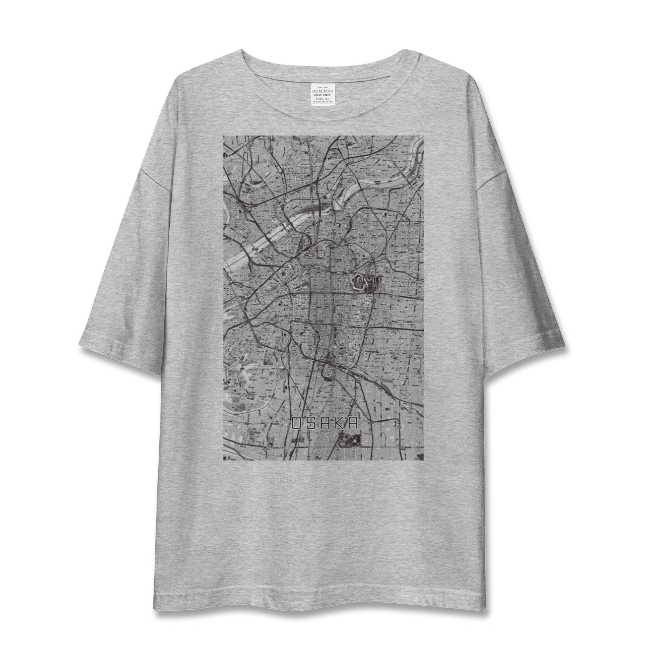 【大阪(大阪府)】地図柄ビッグシルエットTシャツ