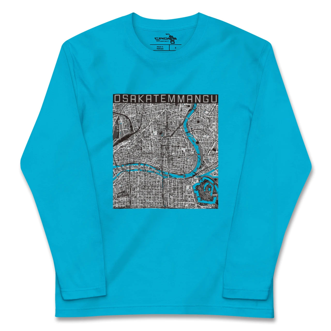 【大阪天満宮(大阪府)】地図柄ロングスリーブTシャツ