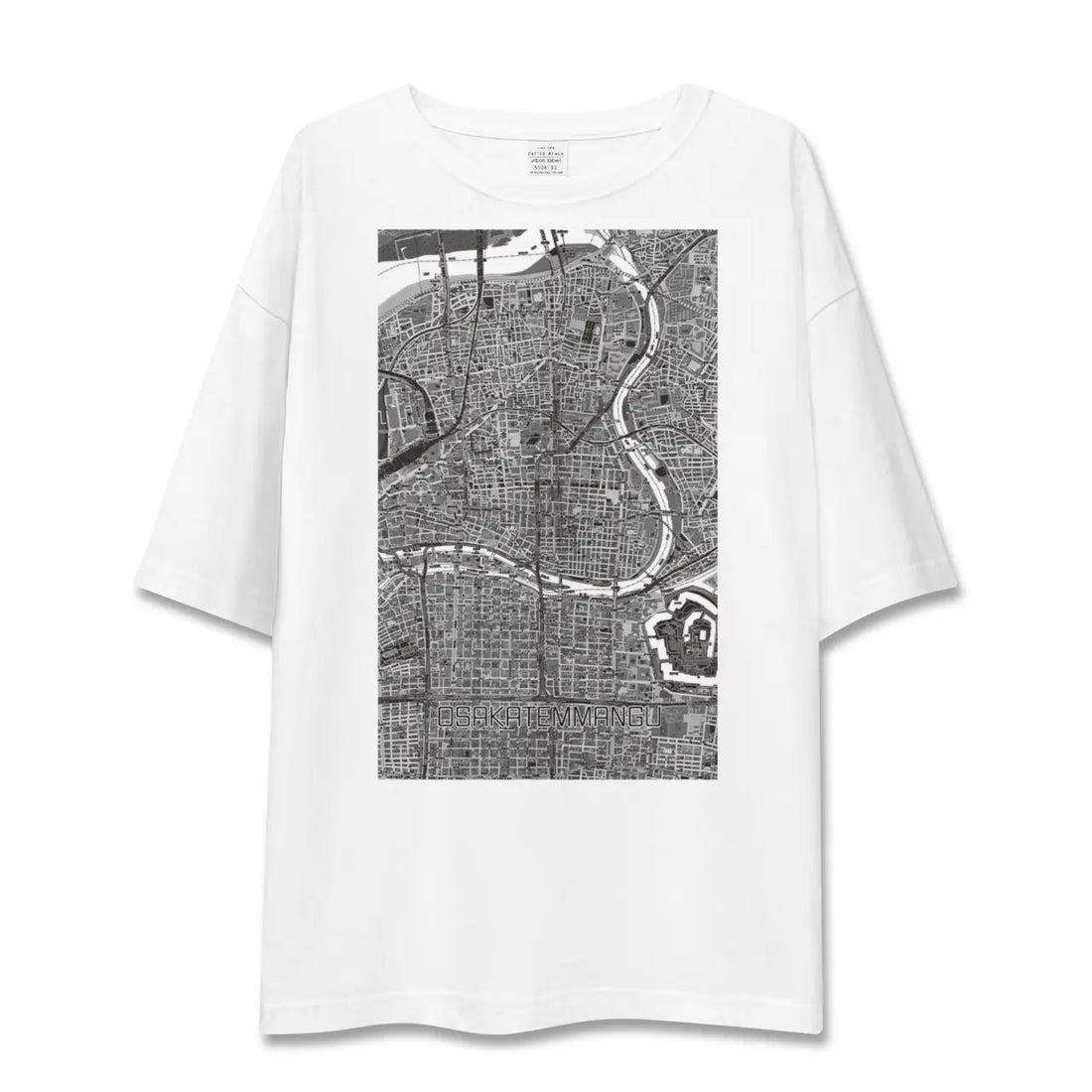 【大阪天満宮(大阪府)】地図柄ビッグシルエットTシャツ