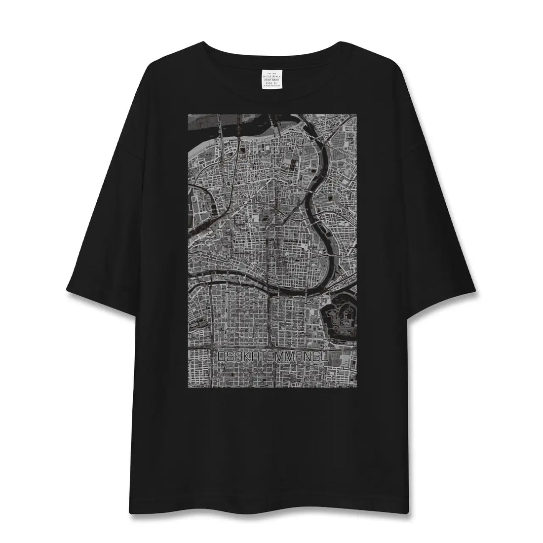 【大阪天満宮(大阪府)】地図柄ビッグシルエットTシャツ