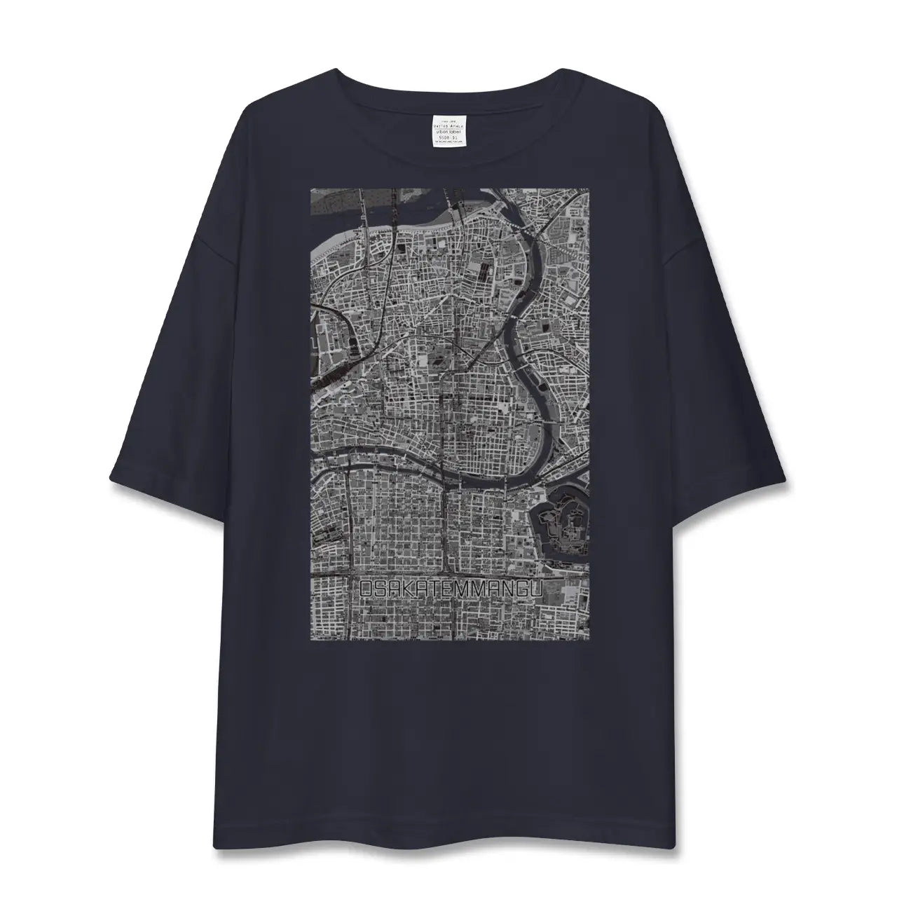 【大阪天満宮(大阪府)】地図柄ビッグシルエットTシャツ