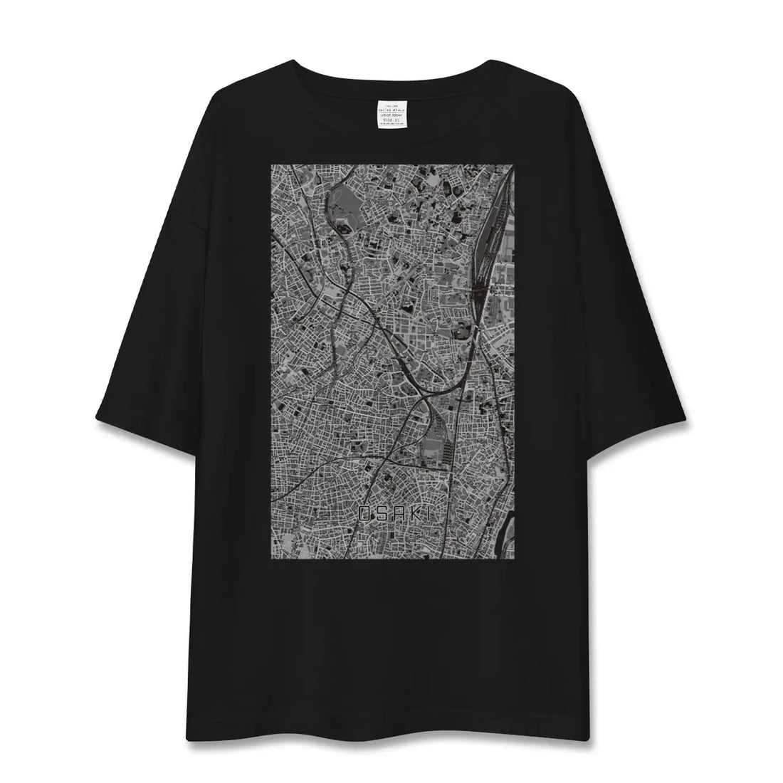 【大崎(東京都)】地図柄ビッグシルエットTシャツ