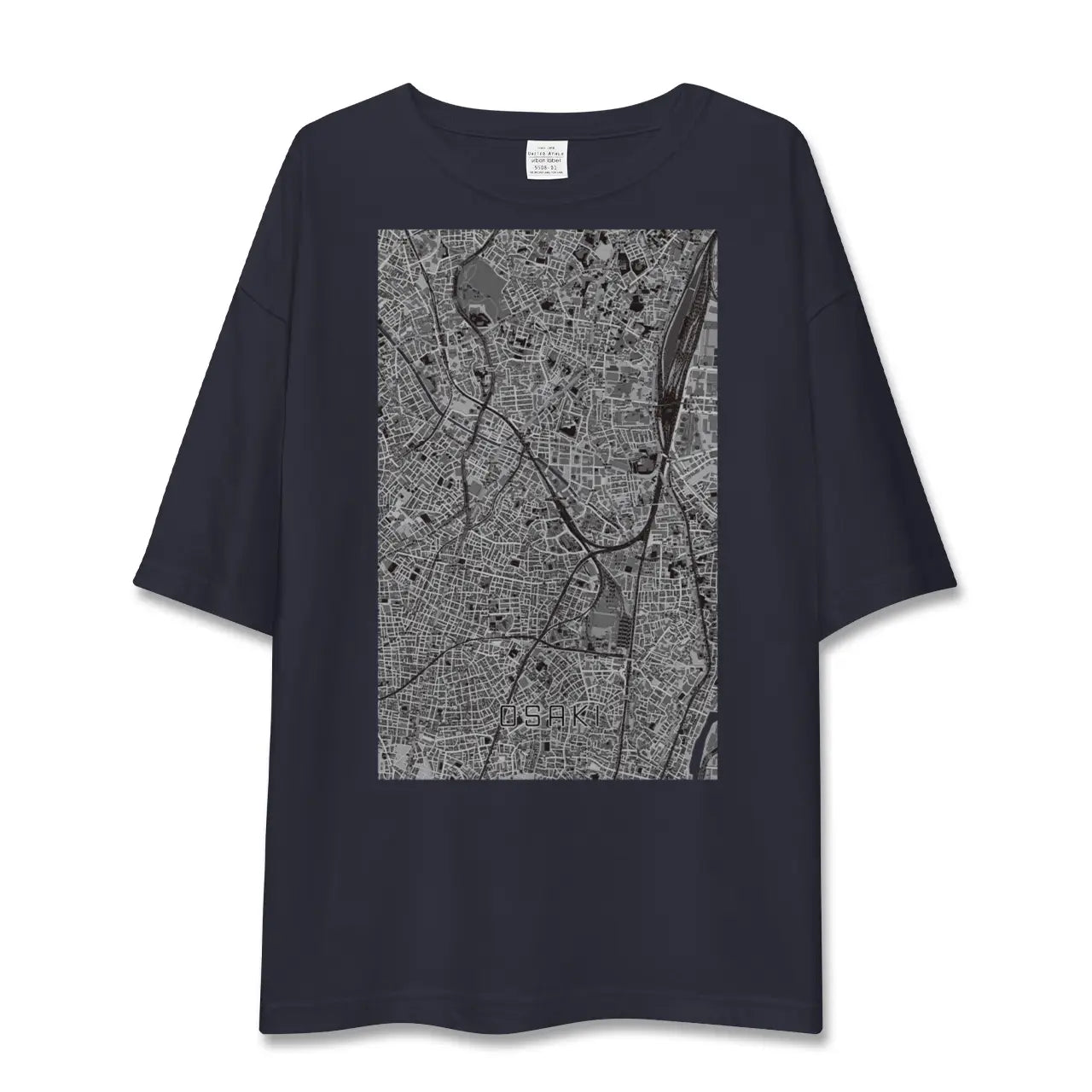 【大崎(東京都)】地図柄ビッグシルエットTシャツ