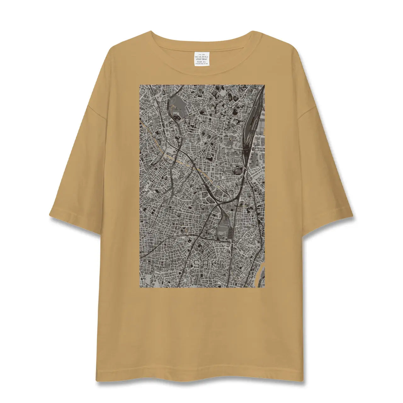 【大崎(東京都)】地図柄ビッグシルエットTシャツ