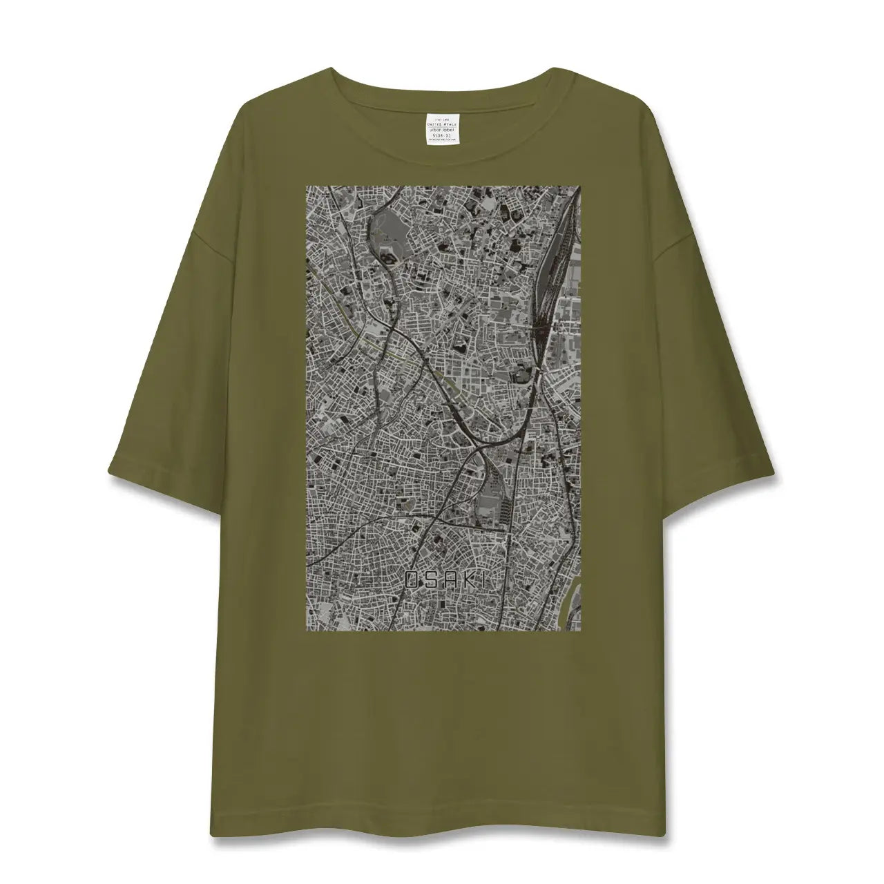 【大崎(東京都)】地図柄ビッグシルエットTシャツ