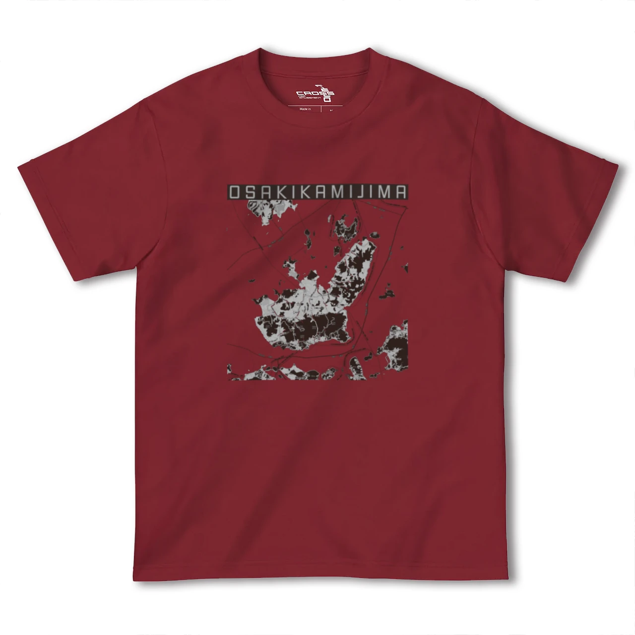 【大崎上島(広島県)】地図柄ヘビーウェイトTシャツ