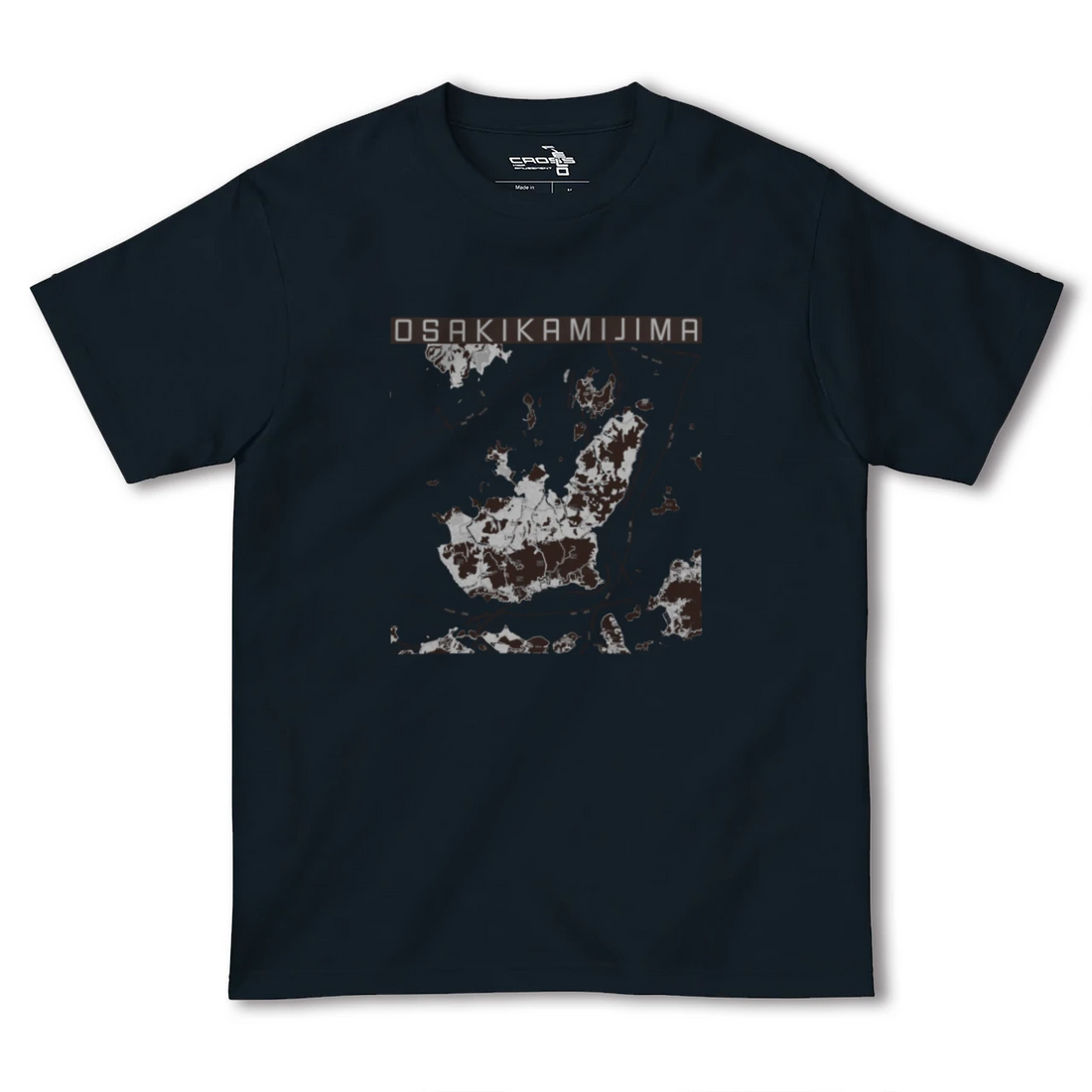 【大崎上島(広島県)】地図柄ヘビーウェイトTシャツ