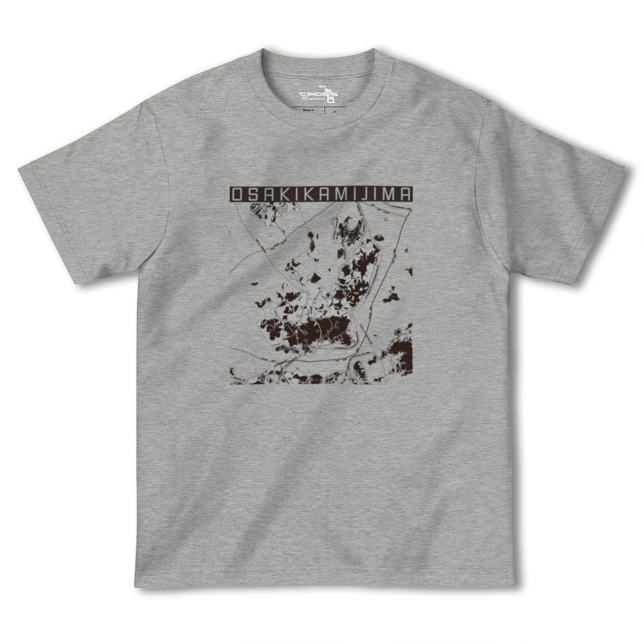 【大崎上島(広島県)】地図柄ヘビーウェイトTシャツ