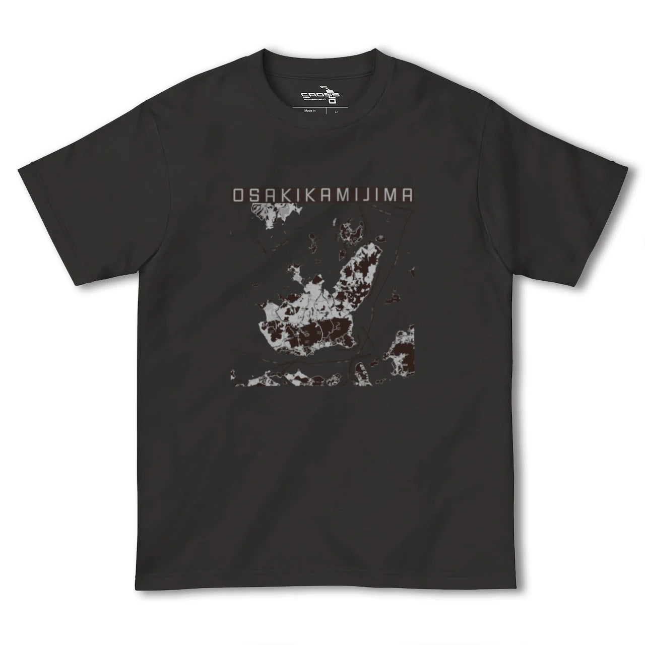【大崎上島(広島県)】地図柄ヘビーウェイトTシャツ
