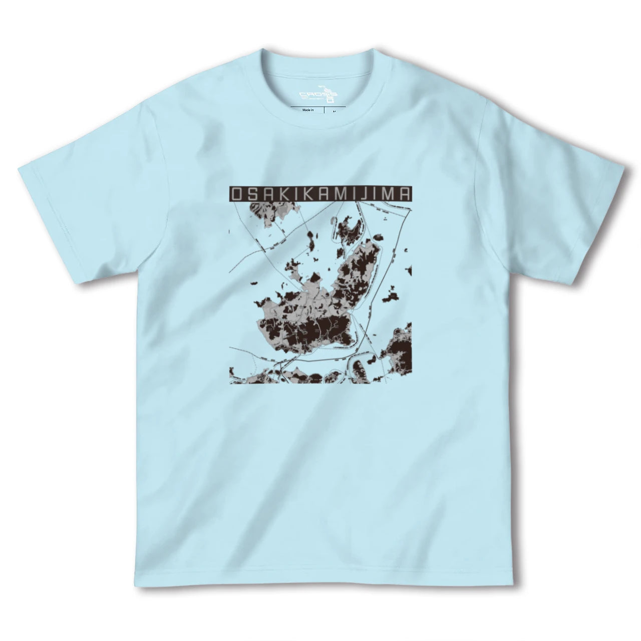 【大崎上島(広島県)】地図柄ヘビーウェイトTシャツ