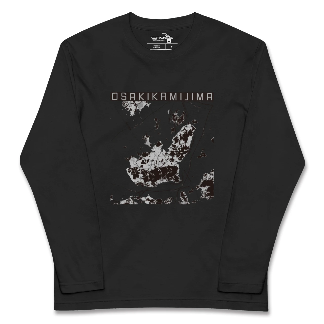 【大崎上島(広島県)】地図柄ロングスリーブTシャツ