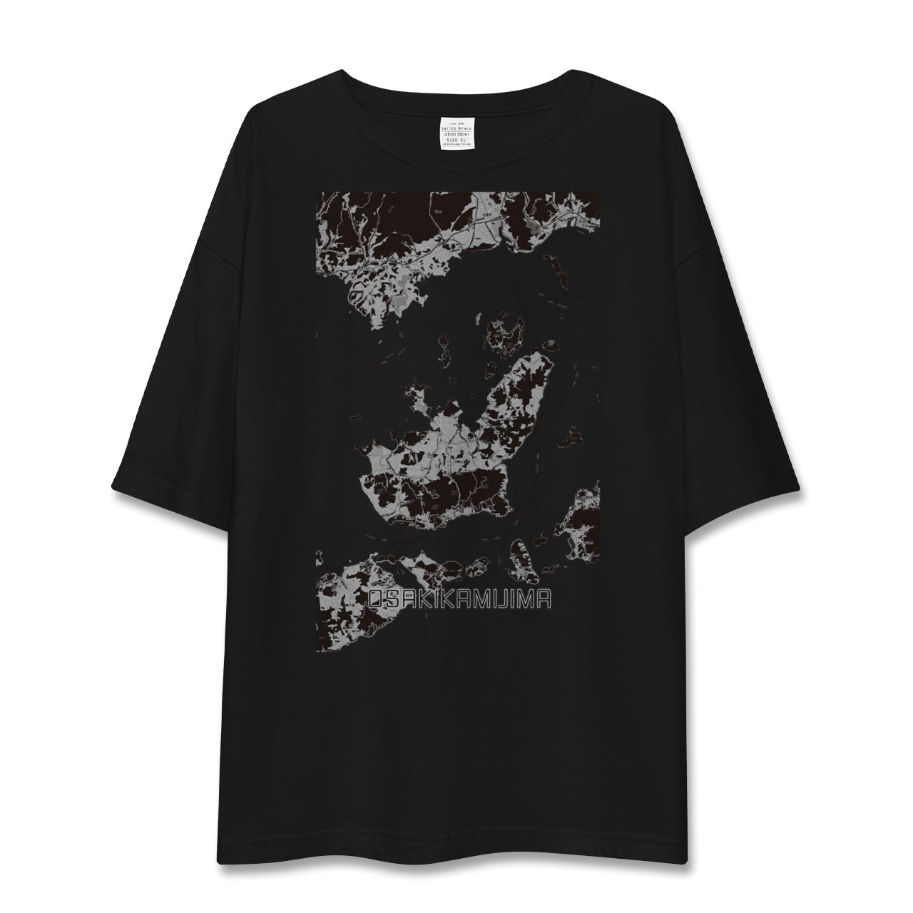 【大崎上島(広島県)】地図柄ビッグシルエットTシャツ