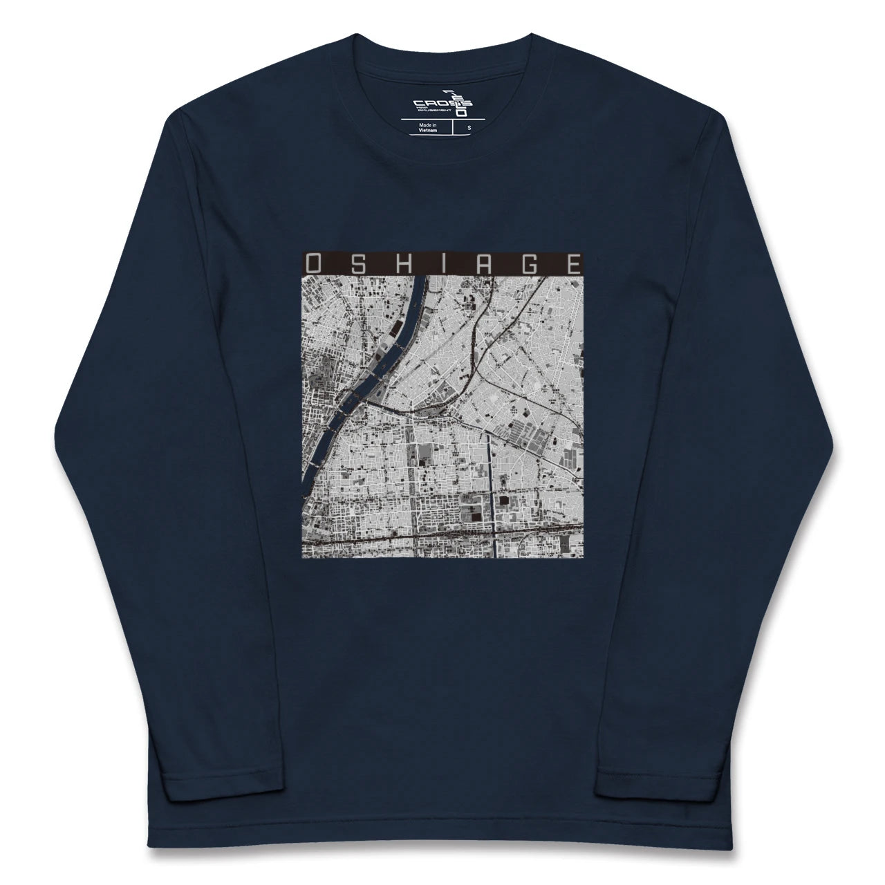 【押上(東京都)】地図柄ロングスリーブTシャツ