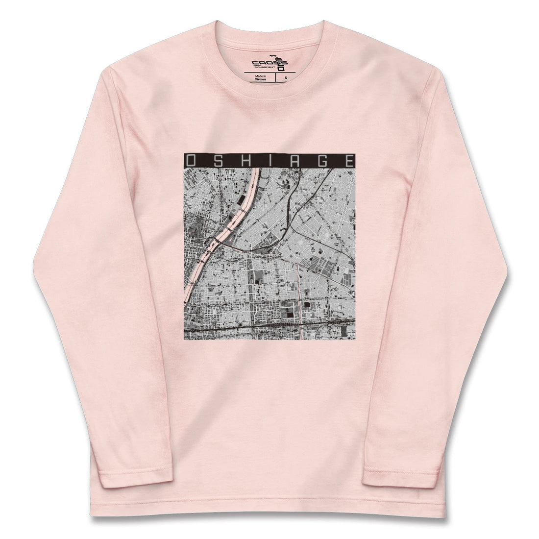 【押上(東京都)】地図柄ロングスリーブTシャツ